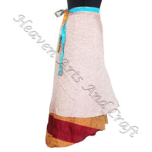 กระโปรงยาวผ้าไหมมหัศจรรย์ใส่กลับด้านได้สำหรับผู้หญิง, เดรสผ้าแพรยาว38 "ขนาดใหญ่พิเศษสำหรับสวมใส่เดินชายหาดฤดูร้อนขายส่ง - Product Image 1