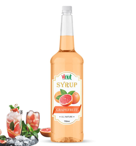 750ml Vinut Grapefruit Syrup OEM ODM Servicio Directo de fábrica Halal y Kosher Bebida de uva certificada en botella Origen de Vietnam - Product Image 1