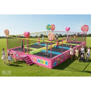 Sistema de Trampolín Olímpico Comercial para 8 Personas, Trampolín Modular para Interiores y Exteriores con Red de Seguridad - Product Image 1