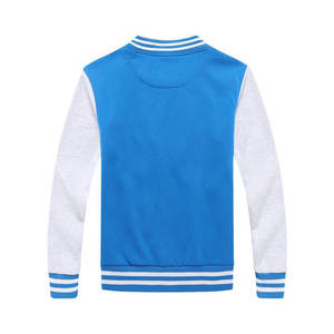 Blousons de baseball personnalisables pour hommes en molleton chenille brodé, col montant, style universitaire, avec logo personnalisé, service OEM - Product Image 2