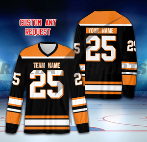 2025 Premium Quality Factory Wholesale Custom Breathable Printed Ice Hockey Uniforms Set Customized Design Team <b>Name</b> 100% - Product Image 4