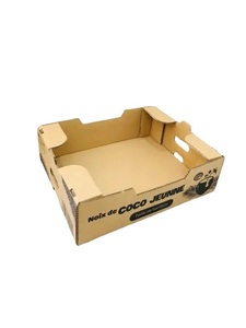 Emballage en carton recyclé pour fruits pour l'agriculture Bac en papier ondulé de style basique OEM à prix compétitif - Product Image 6