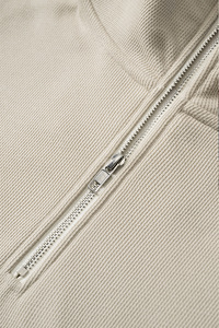 Vintage <b>Rainbow</b> Lapel Thread Fleece <b>Hoodies</b> for Men Fashion Wheat-cotton Lapel Half-zip up <b>Hoodies</b> - Product Image 3