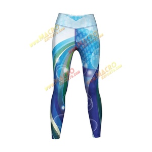 Leggings de yoga et de fitness personnalisés au nouveau design avec impression par sublimation et options de logo pour les femmes actives, vêtements de sport extensibles - Product Image 2