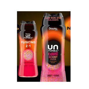 Downy Unstopables Fusion In-Wash Perles de parfum pour lessive 10.7 oz Sunset Citrus 2-en-1 Fraîcheur toute la journée Écologique - Product Image 5