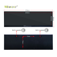 Moniteur portable IPS ultra-large de 12,6 pouces pour Raspberry Pi, Aida64, ordinateur portable, PC, moniteur secondaire CPU, GPU, rack, affichage monté sur véhicule