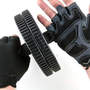 Gants de fitness demi-doigts Gants d'haltérophilie d'entraînement en cuir néoprène pour l'entraînement en salle de sport - Product Image 6