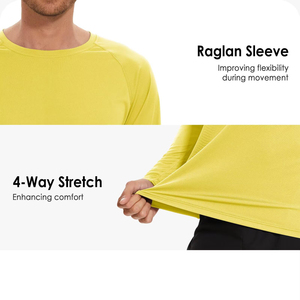 เสื้อรัดกล้ามเนื้อแบบเบาสำหรับผู้ชาย ฝึกซ้อมสตรองแมน เพาเวอร์ลิฟติ้ง ผ้าทนทาน แขนยาว ชุดกีฬา - Product Image 4
