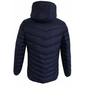 Chaqueta acolchada de invierno de alta calidad para hombre, Abrigo con capucha acolchado con burbujas y cremallera, logotipo personalizado, talla grande, estilo de moda grueso - Product Image 2