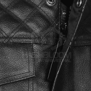 Chaleco de Cuero Casual sin Mangas para Hombre 2024, Diseño de Cuello en V, Personalizable, Transpirable, de Secado Rápido, con Botones, Logotipo, Prenda Exterior - Product Image 3