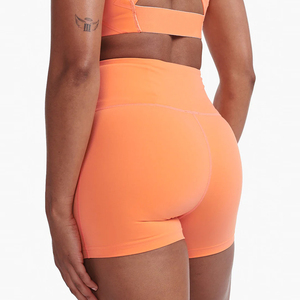 Shorts de compression pour femmes de qualité supérieure, taille haute élastique, respirants, séchage rapide, tissu sportif en spandex/polyester - Product Image 2
