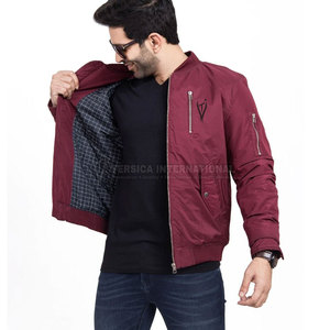 Hombres Bomber Chaqueta de invierno de lana suave Interior a prueba de viento acolchado prendas de vestir exteriores Casual Hombres Bomber Chaqueta de invierno - Product Image 1