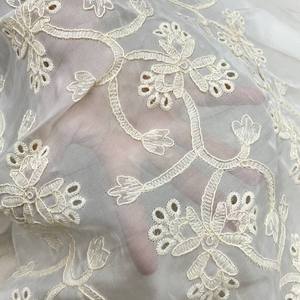 ผ้าทอหยาบ100% เส้นใยวิสคอสสี100% บริสุทธิ์ใช้ปักลายดอกไม้ - Product Image 2