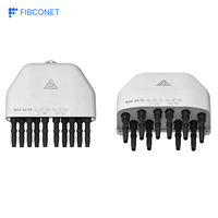 Kotak Sambungan Serat Optik PLC 10 Core SC/APC IP68 PC+ABS untuk Luar Ruangan FTTH