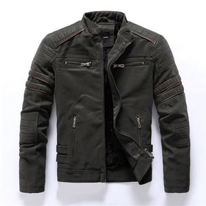 Conception personnalisée coupe parfaite Nouvel arrivage à bas prix d'une marque privée Tendance Qualité de la mode bon marché Vestes en cuir pour hommes - Product Image 5