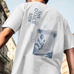 Camiseta de Hombre Estilo Urbano Extragrande 2025, 100% Algodón, 250GSM, Teñido en Hilo, Tejido de Punto, Costura Premium Personalizada, Venta al Por Mayor - Product Image 1