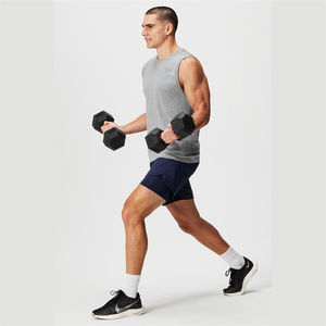 Venta al por mayor de compresión del sudor personalizado 2 en 1 de impresión de diseñador de nylon Fitness Boxer gimnasio entrenamiento deportes Cargo Shorts DDP envío - Product Image 2