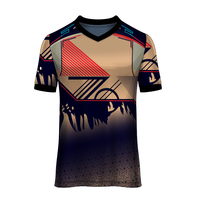 Maillot de football imprimé par sublimation 100 % polyester, durable, uniforme d'équipe personnalisé pour le jeu professionnel, réversible double face