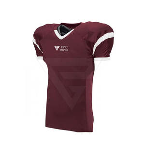 Camiseta de fútbol americano juvenil de diseño único personalizado, ropa de fútbol americano de talla grande transpirable completamente sublimada de alta calidad - Product Image 3
