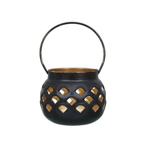 Bougeoir Votif en Métal de Luxe avec Vernis à Or Parfait pour les Mariages, les Anniversaires, les Dîners Romantiques et les Événements Familiaux - Product Image 6