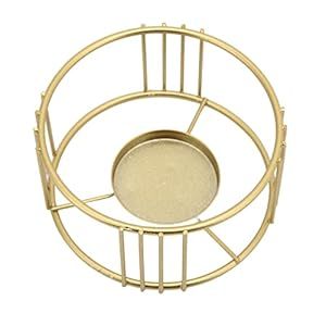 Candelabro de Metal dorado para boda romántica de diseño superior, candelabro de forma redonda para el hogar, artículo decorativo - Product Image 2