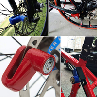 Verrou de frein à disque portable pour moto, antivol, avec bouton poussoir, pour vélo, moto, scooter, vélo électrique, sécurité avec clés