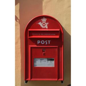 Wall Mount Posts Holder Case Galvanized Rust Free Garden Letter Box <b>Parcels</b> Newspaper Mails Receiving Sending Cast Iron Post Box - Product Image 2