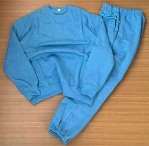 OEM Men's <b>Black</b> <b>Fleece</b> Polyester Track Suit Pullover Style Oversized Hood Sportswear for Winter Running Training US/European - Product Image 2