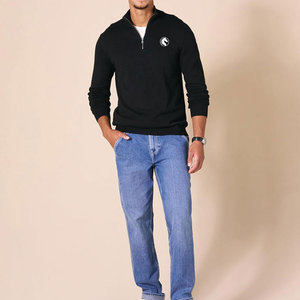 Dernière conception de haute qualité pull à fermeture éclair quart sur mesure à bas prix pull à fermeture éclair quart pour hommes - Product Image 4