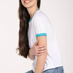 Impression de logo personnalisé T-shirt à manches courtes pour femmes T-shirt pour femmes Vêtements les plus vendus T-shirt pour femmes - Product Image 4