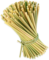 Pailles à boire jetables écologiques en bambou, chaudes/froides, respectueuses de l'environnement, économiques, 100% bambou, longueur 20 cm, style dessin animé