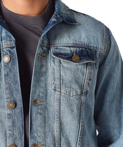 Chaqueta Vaquera de Primera Calidad Fabricada en Fábrica para Hombre, Diseño Personalizado de Alta Calidad, Precios al por Mayor, Chaquetas Vaqueras Ajustadas - Product Image 5