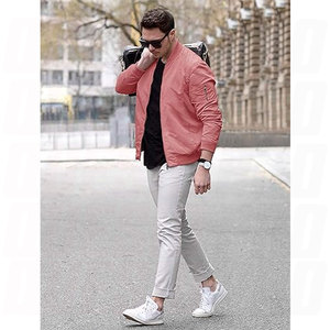 Blouson Bomber Hiver Zippé à Poches, Meilleures Ventes, Prix Abordable, Broderie Logo Personnalisé, Tenue de Vol Personnalisée - Product Image 3