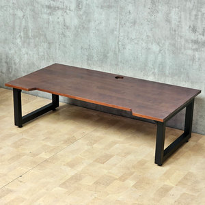 120x60cm Rubber Wood Floor-Sitting <b>Desk</b> with <b>Foldable</b> Legs Feature <b>Foldable</b>-Model SPD68001 - Product Image 2
