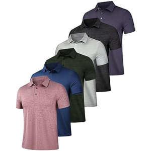 เสื้อโปโลแบบถักสำหรับผู้ชายเสื้อโปโลแขนสั้นเสื้อโปโลแบบถักเนื้อนุ่มสำหรับใส่ไปยิมดีไซน์ใหม่ - Product Image 6