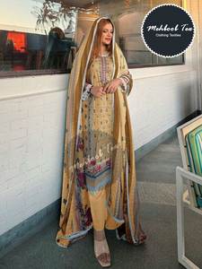 Luxury Lawn Collection Pakistan et Indien Shalwar Kameez convient aux vêtements indiens et pakistanais à la mode avec Dupatta - Product Image 2