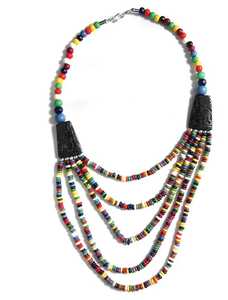 สร้อยคอจี้รูปช้างประดับมงกุฎทำจากเงินทิเบตและอาเกตแกะสลักด้วยมือ - เครื่องประดับสไตล์วินเทจชนเผ่าโบโฮสำหรับผู้หญิง - Product Image 2