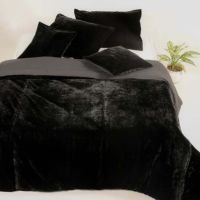 Literie indienne Boho de luxe Ensemble de housse de couette en velours écrasé Couette douce pour la maison ou l'hôtel Décoration intérieure