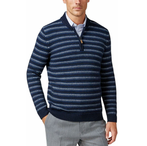 Fabricants respirants Pulls en laine pour hommes Pull col en V Tricot vintage avec tissu en laine - Product Image 6