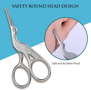 Tijeras Profesionales de Acero Inoxidable para Recortar el Vello de la Nariz, Punta Segura, Tijeras Pequeñas para Maquillaje, Cuidado Personal y Belleza - Product Image 3