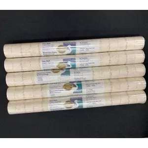 Papier peint de style campagnard avec feuilles traînantes et doubles rouleaux de bourgeons roses (# FAM66221) Lot de 5 couleurs roses - Product Image 1