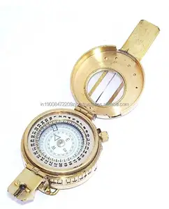Античный латунный золотистый откидной магнитный компас брюнтон для лучшего подарка солнцезащитный компас с направлением 2 дюйма