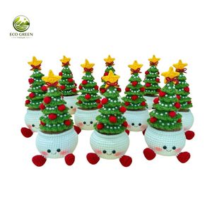 Adorno Navideño Redondo de Fieltro No Tejido Hecho a Mano para Árbol de Navidad, Ideal para Regalo - Product Image 1