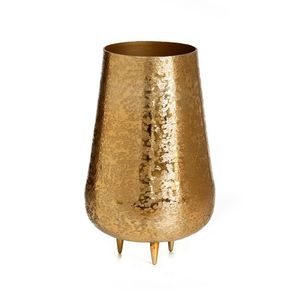 Vente chaude Taille Moyenne Kira Design Plaqué Or De Table Décoratif En Métal Fleur Vase De Mariage Décoration De La Maison De Luxe À La Main - Product Image 1