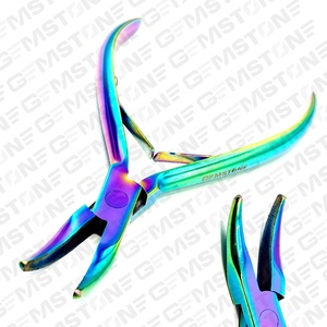 GEMSTONE ENTERPRISES Pince à micro-anneaux pour extensions capillaires, durable et réutilisable, 5,5 pouces, à embout incurvé, pour dépose et pose, en acier inoxydable - Product Image 3