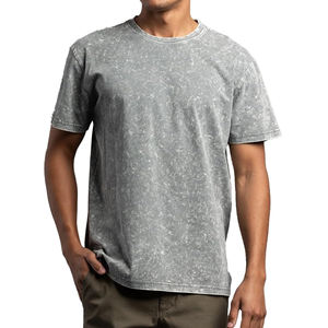 Camiseta vintage de lavado ácido para hombre con estampado de pantalla Boxy Fit de talla grande todas las formas disponibles en BD - Product Image 5