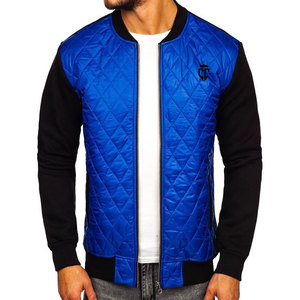 Chaqueta Bomber de invierno de alta calidad para hombre de fabricante OEM, manga larga completa, transpirable, ropa de calle con cremallera, soporte de estilo universitario - Product Image 4