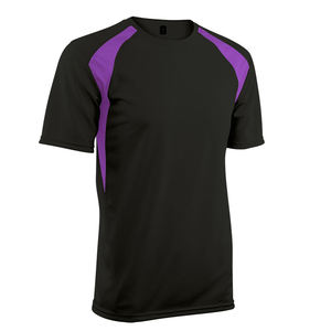 เสื้อยืดฟุตบอลแนวสปอร์ตสวมใส่สบายสำหรับผู้ชายโลโก้แบบกำหนดเองผ้าถักแบบระบายอากาศได้และติดฉลากเพิ่มเติม - Product Image 2