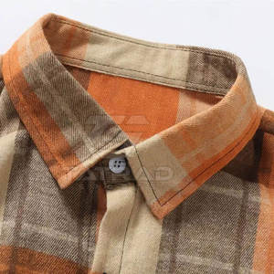 Chemise en flanelle pour homme à imprimé numérique, automne, haute qualité, 100% coton, respirante, séchage rapide, écologique, chemise décontractée, vente chaude - Product Image 3