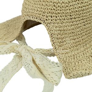 Chapeau de soleil en paille vintage fait main, collection été 2026, vente chaude, artisanat vietnamien sur mesure, Viettimecraft - Product Image 3